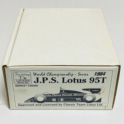 Factory T'z 1/20 J.P.S. Lotus 95T 1984 Resin Garage Kit JAPAN - Image 1 of 4