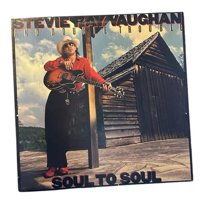STEVIE RAY VAUGHAN Soul To Soul 1985 Epic LP NM/EX Vintage Blues Rock Vinyl - Image 1 of 4