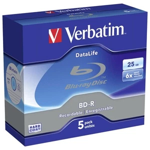 1x5 Verbatim BD-R Blu-Ray 25GB 6x Speed Datalife No-ID Jewel - Bild 1 von 3