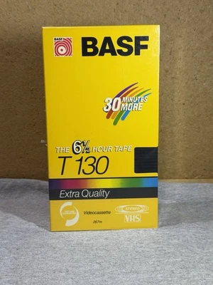 BASF T-130 Extra Quality VHS Video Tape New Sealed - Image 1 of 4