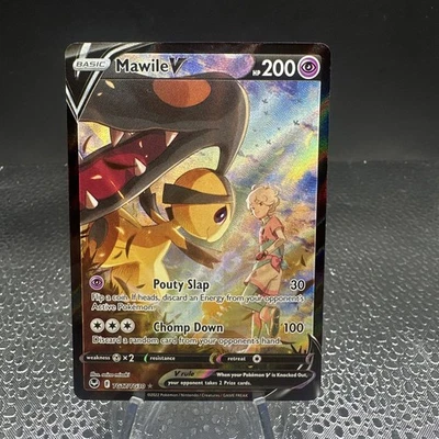 2022 Pokemon SWSH Silver Tempest Mawile V Trainer Gallery Holo #TG17/TG30 - Image 1 of 4