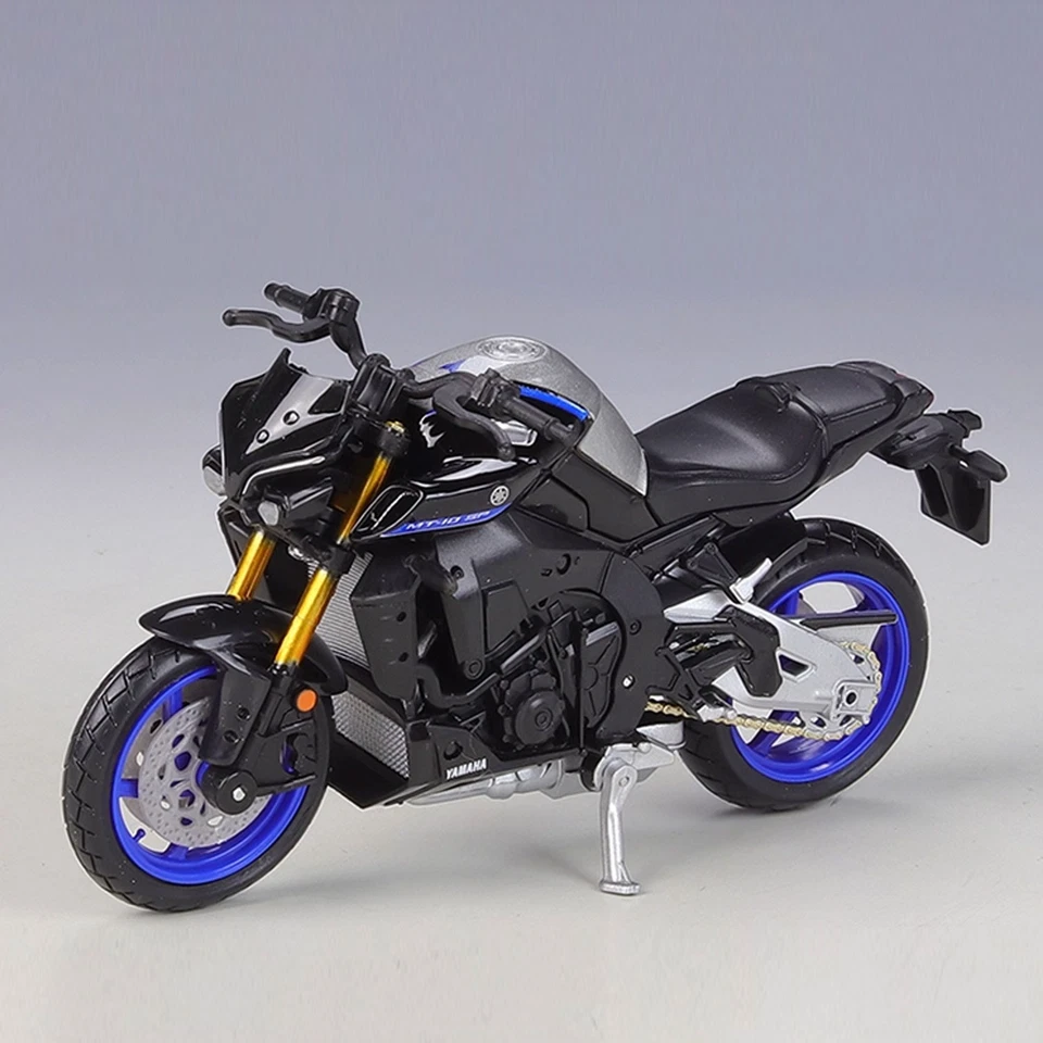 Yamaha MT-10 SP 2023 escala 1:18 - modelo de motocicleta fundido a presión de aleación Foto 1 de 4