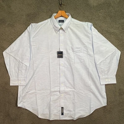 Harbor Bay мужской большой и высокий рубашка на пуговицах 19 32/33 2XL синий Оксфорд повседневный - Изображение 1 из 4