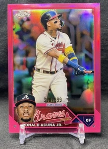 2023 Topps Chrome Magenta Ronald Acuna Jr. /399 - Picture 1 of 2
