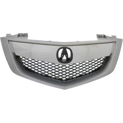 For Acura MDX Grille 2010-2013 Painted Silver Shell & Insert w/ Upper Bar Foto 1 de 4