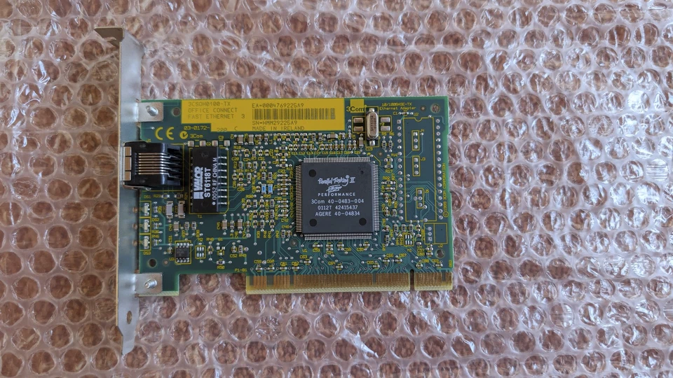 3Com 3CSOH0100-TX Etherlink PCI 10/100BASE-TX Ethernet Adapter - Bild 1 von 1