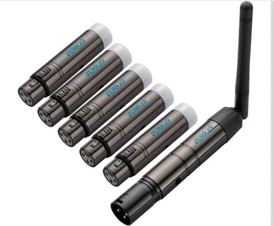 Donner Wireless DMX 8PCS DMX512 Wireless Dfi DJ 2.4G 7 Receivers & 1 Transmitter - Image 1 of 4