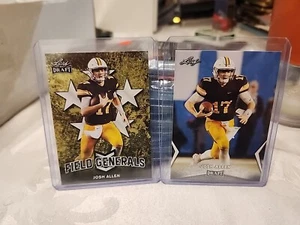2 Josh Allen 2018 Leaf Draft H #31 Fg-03 Wyoming Cowboys Rookie Lot - Bild 1 von 2