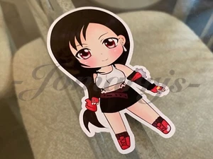 Final Fantasy - Anime - Tifa Lockhart Chibi Custom Sticker Decals #1 ff7 vii - Picture 1 of 4
