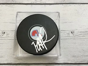 Mike Ricci Signed Autographed Quebec Nordiques Hockey Puck a - Picture 1 of 1