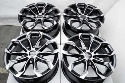 Kudo Racing Intimidate 17x7.5 5x115 Black Polish Face Wheels Rims Impala Malibu - Image 1 of 4
