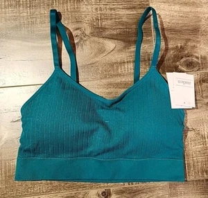 Pullover Bralette Auden para mujer mediano ligeramente forrado sin costuras azul/verde PKZ89 - Imagen 1 de 2
