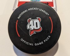 2022-23 New Jersey Devils vs Capitals Game Used NHL Puck--- Ovechkin Goal #783