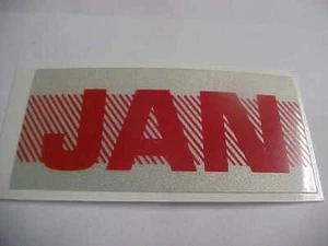 RED JAN california license plate registration stickerFREE SHIP WITH TRACKING - Picture 1 of 1