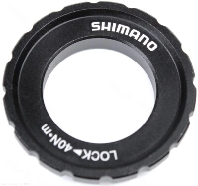  Shimano XT HB-M8010 Outer Serration Centerlock Disc Rotor Lockring & Washer - Image 1 of 3