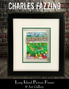 Charles Fazzino Soccer L/ED Signed & Numbered 3D Art Custom Framed - Picture 1 of 5