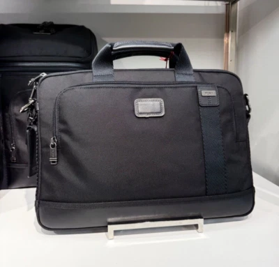 NEW Tumi Fremont HARVEY 15.5” Ballistic Slim Laptop Brief Briefcase - BLACK - Image 1 of 4