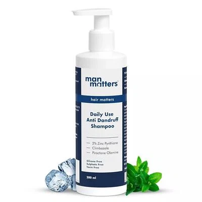 Man Matters Daily Use Anti Dandruff Shampoo Reduces Dandruff | 200ml - Image 1 of 4