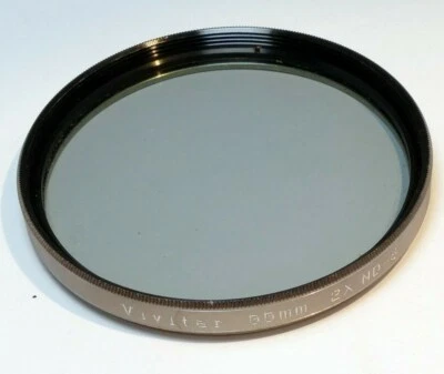 Vivitar 55mm Filter 2X ND3 Neutral Density light gray  - Image 1 of 4