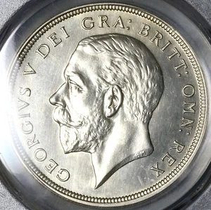 Moneda de plata corona de prueba Gran Bretaña corona Jorge V 1927 graduación profesional pr 64 (23020501C - Imagen 1 de 6