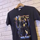 Vintage y2K 2000s NSYNC Graphic Celebrity Tour 2002 Flame Shirt Small
