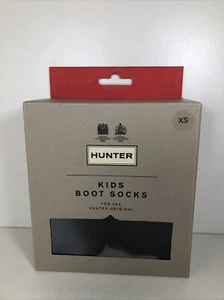 Hunter Kids Boot Socks - BLACK - Size XS/5-7 - Picture 1 of 7