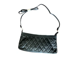 Embassy LUPUR15 Italian Stone Design Genuine Leather Purse - Black Handbag for W - Picture 1 of 2