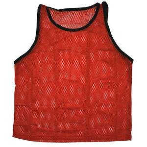 High Quality Scrimmage Training Vests Pinnies Soccer ~ Youth Red - Picture 1 of 1