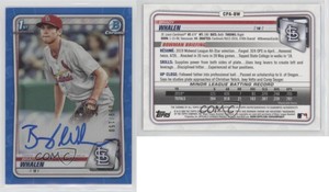 2020 Bowman Chrome Prospect Auto Blue Refractor /150 Brady Whalen #CPA-BW Auto