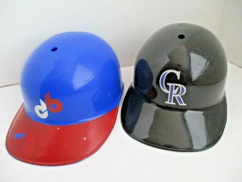 Vintage Hard Plastic Baseball Hats/Helmets Baseball Team Collectibles, Full Size Cover