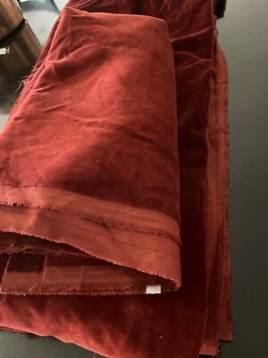 Kravet velvet fabric NWOT 2 pieces maroon red fabulous - Изображение 1 из 4