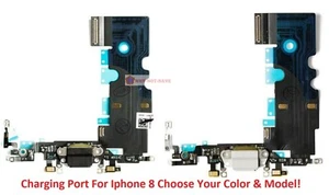 USB Charging port Flex MIc microphone Connector Replacement part for Iphone 8 - Picture 1 of 15