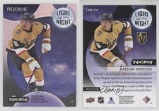 2022-23 Upper Deck Synergy Light Up The Night Pink /75 Kaedan Korczak Rookie RC