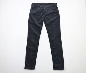 Armani Jeans Womens EUR 32 Faded J35 Skinny Leg Velour Jeans Pants Steel Blue - Picture 1 of 12