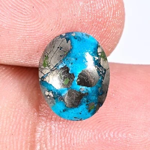 Certified Natural Persian Turquoise Cabochon Loose Gemstone Turquoise - Picture 1 of 2
