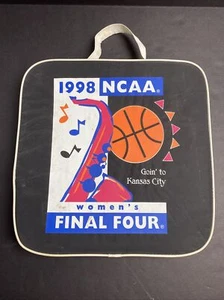 1998 SEARS NCAA Women s Final Four Goin to Kanas City Stadium Seat Cushion Black - Picture 1 of 10