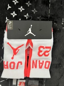 Air Jordan Girl'S' 2-Pack Retro 6 High Crew Socks Shoe Sz 10C-3Y Infrared - Picture 1 of 5