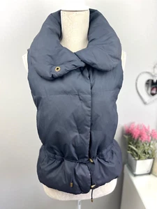 THEORY Navy Down Quilted Puffer Sleeveless Gilet Jacket Size Small VGC - Picture 1 of 11