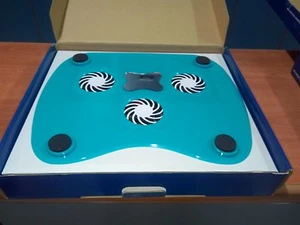 BASE DI RAFFREDDAMENTO PER NOTEBOOK C-PAD CELESTE - NUOVO - - Foto 1 di 1