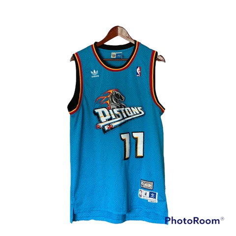 Isiah Thomas Hardwood Classic Detroit Pistons Jersey # 11 Size Medium Adidas Cover