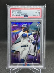 Bo Bichette 2020 Topps Finest PURPLE 147/250 RC PSA 10 Gem Mint Rookie Card #27 - Picture 1 of 2