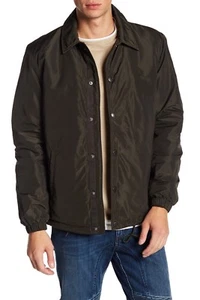 Lucky Brand Men's Faux Shearling Sherpa Jacket Army Green Size Medium New - Picture 1 of 2