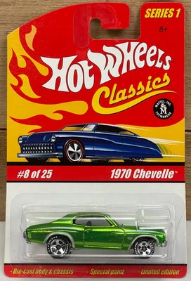 Chevy Chevelle Spectraflame 2004 Hot Wheels Classics serie 1 #8 70 verde Foto 1 de 4
