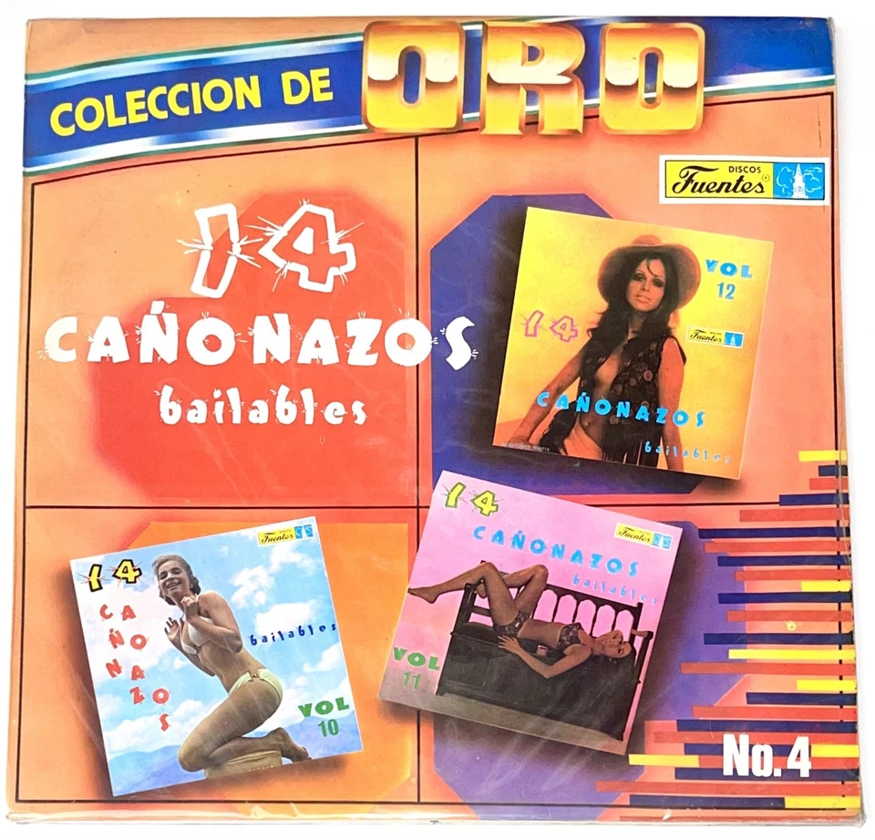 Coleccion de Oro No. 4 - 14 Cañonazos Bailables, Vol. 10, 11, 12 - 3 x Vinyl - Image 1 of 4