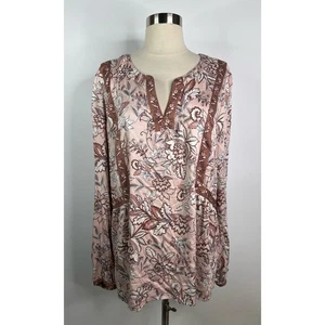 J. Jill Cottagecore Fairy Long Sleeve Tasseled Women’s Top L Tall - Picture 1 of 11