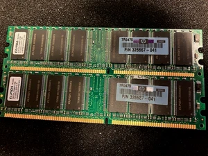 ELPIDA 2x256MB  EBD25UC8AMFA-5B  PC-3200U - Picture 1 of 1