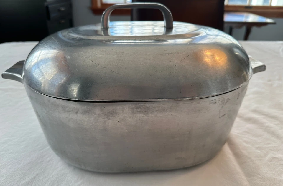 Wagner Ware Magnalite Roaster 4365-P с крышкой Оригинальная Классическая Овальная Голландская Печь - Изображение 1 из 4