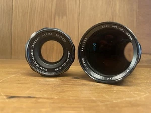 *2 Lens Set : Near Mint ++* Pentax SMC Takumar 55mm F/1.8 & 200mm F/4 From Japan - Picture 1 of 19