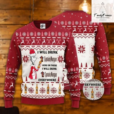 Suéter Feo Capitán Morgan, Regalos de Navidad, Suéter Unisex, Regalo para Fanático Foto 1 de 2