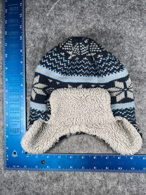 Gorro Berkshire Trapper Juvenil Talla Única Azul Fair Isle Acrílico Poli Oreja Solapa Foto 1 de 4
